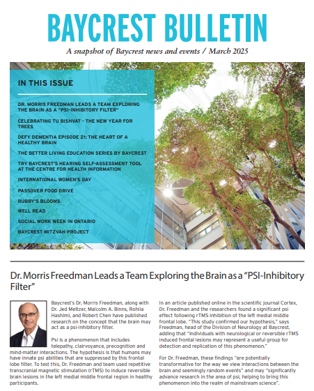 Baycrest Bulletin - March 2025