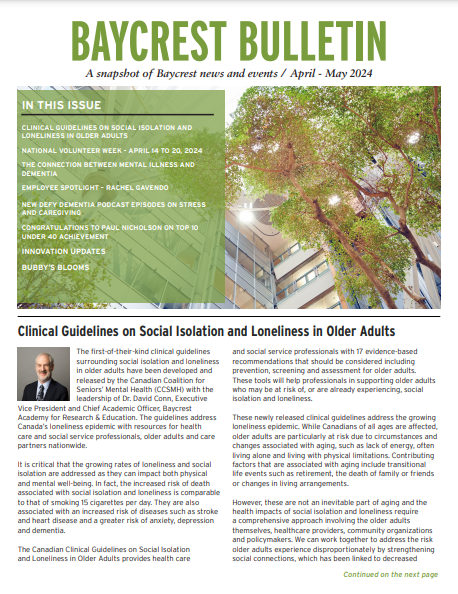 Baycrest Bulletin - April 2024