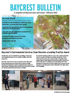 Baycrest Bulletin - February 2022