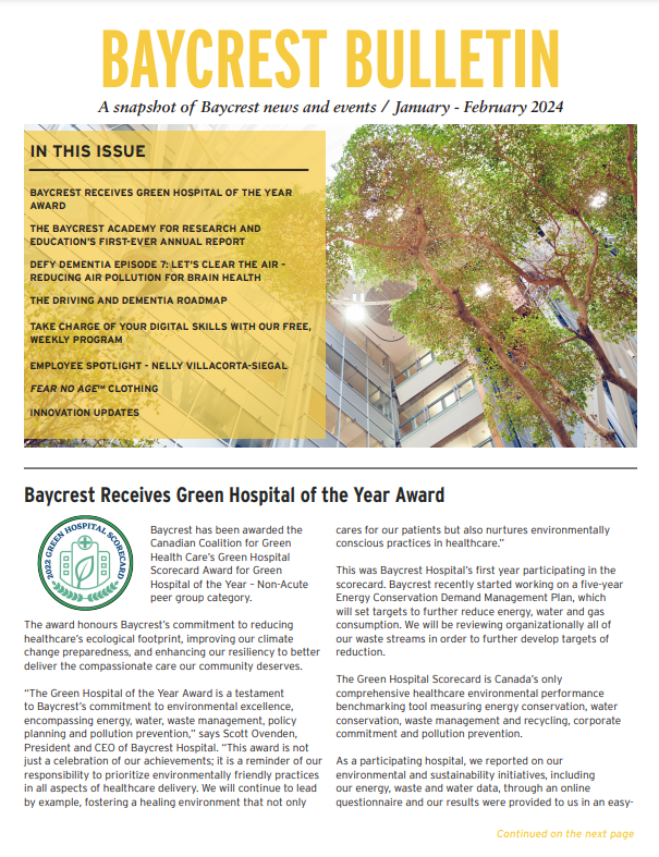 Baycrest Bulletin - January 2024